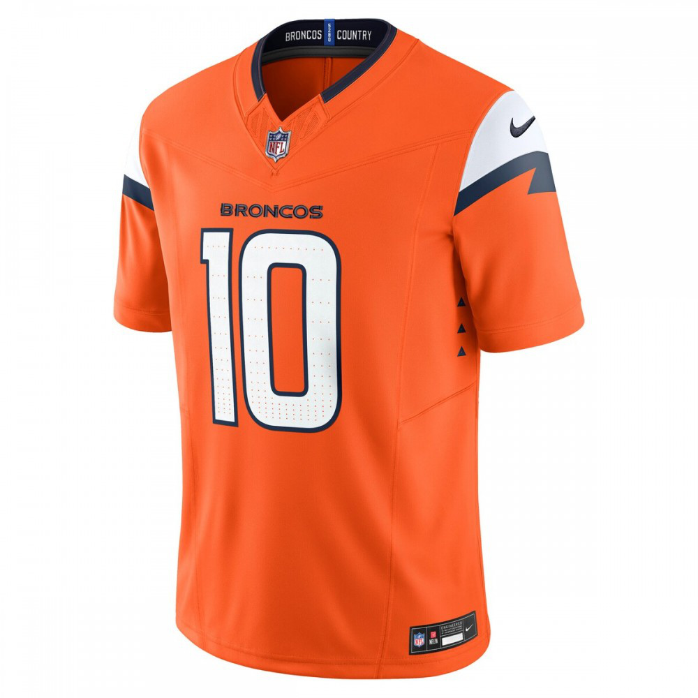 Bo Nix Denver Broncos Nike Vapor F.U.S.E. Limited Jersey - Orange-GridironStore